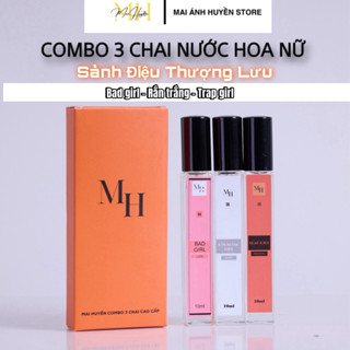 COMBO 3 Nước Hoa Nữ Tiệc Tùng Sành Điệu [ Bad Girl  & Trap Girl Sexy Love & Rắn Trắng ] 10ml Cosmetic Perfume