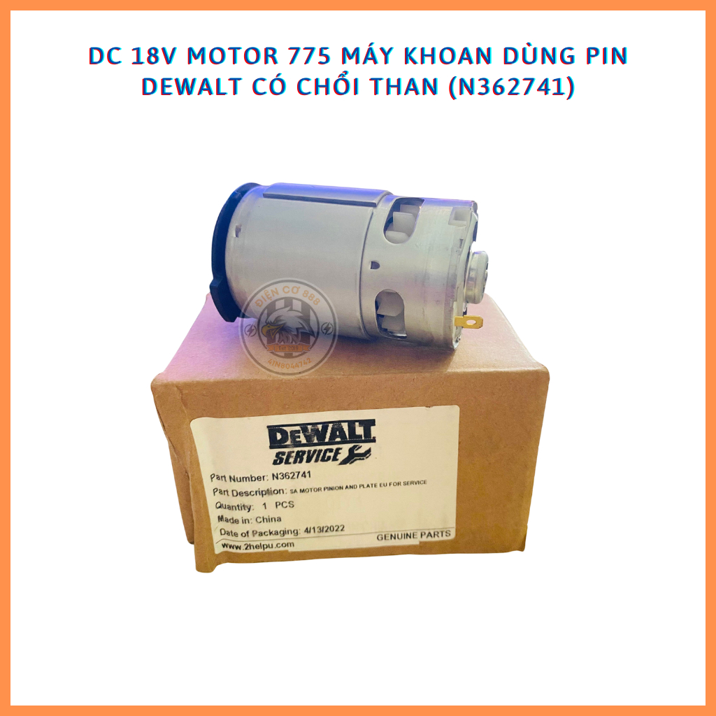 DC Motor 18V máy khoan pin DEWALT 775 18 Răng (N362741)
