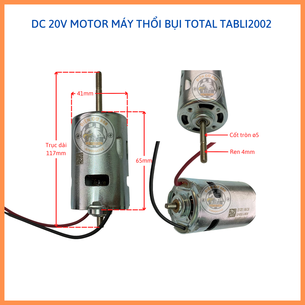 DC 20V Motor máy thổi bụi TOTAL TABLI2002  và INGCO CACLI2002