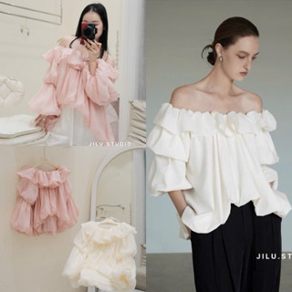  JILU STUDIO - ÁO TƠ TRỄ VAI TAY BỒNG TẦNG  CHẤT TƠ NHẬT SIU BỒNG BỀNH 