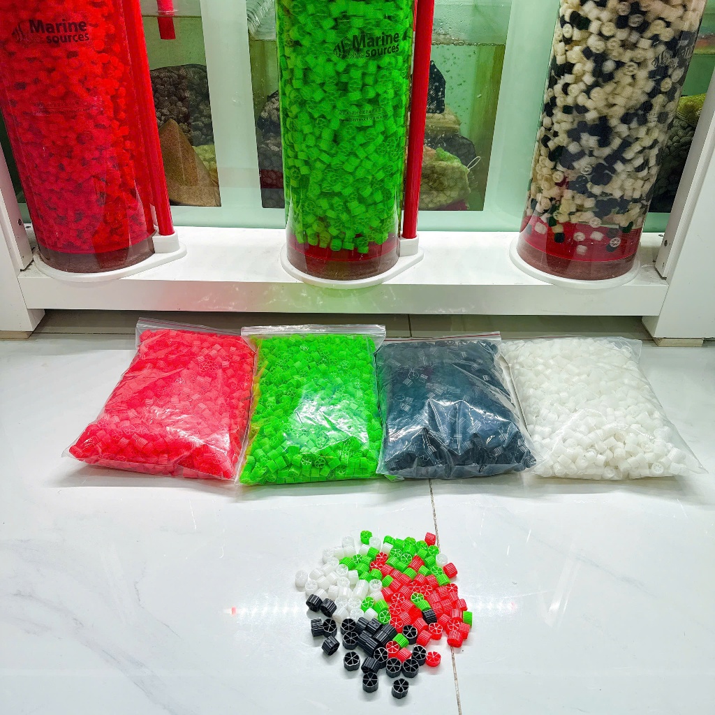 Hạt Lọc Kanet Màu Đỏ - Đen - Xanh Là Phiên bản đặc biệt của hạt lọc K1 truyền thống Giành Cho Bể Cá