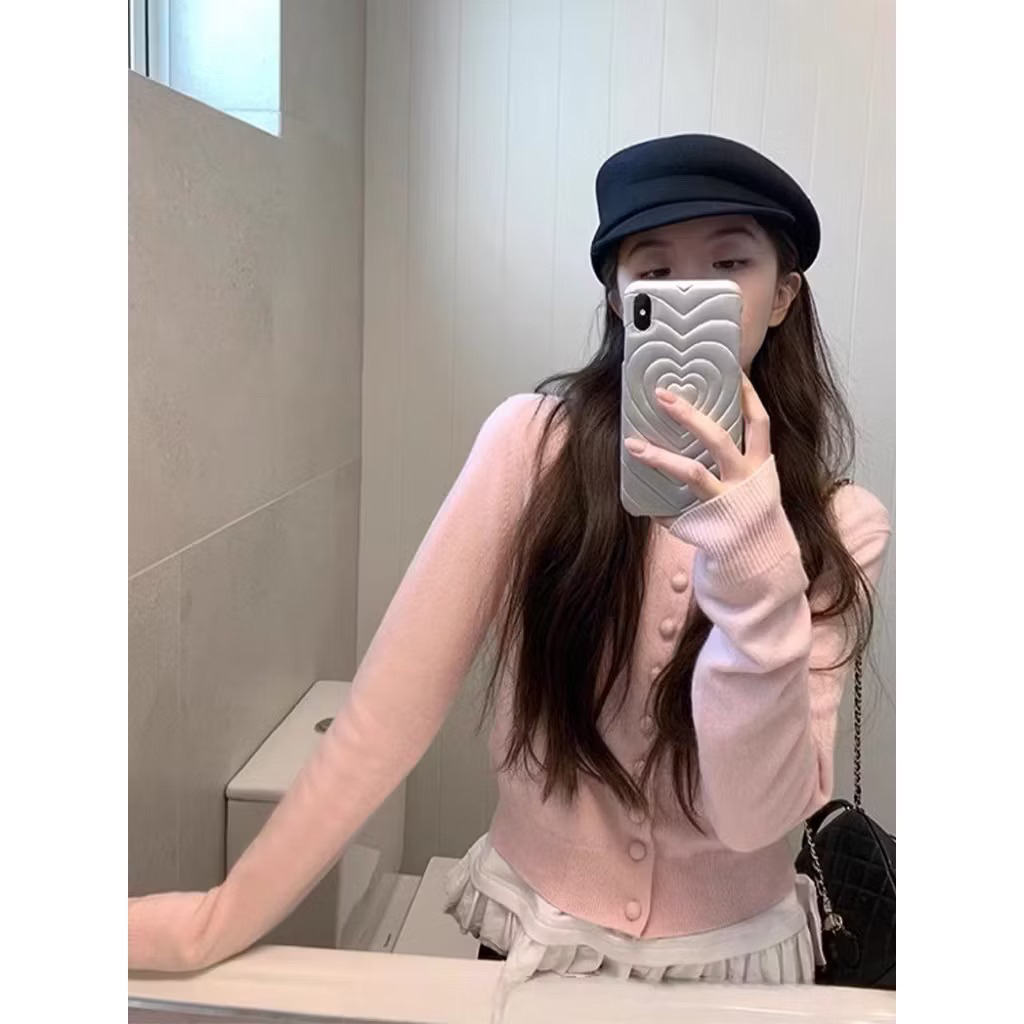 (Hàng QC L1 sẵn) Áo cardigan len lông thỏ mịn chất dày dặn CÚC BỌC tone màu pastel nhẹ nhàng phù hợp cho mùa đông lễ tế | BigBuy360 - bigbuy360.vn