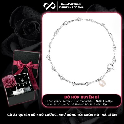 [HCM Hỏa Tốc] Lắc tay bạc nữ KYDOPAL s925 kiểu dáng xoắn ốc lạ mắt treo charm trai nước ngọt - PAL9C9L9