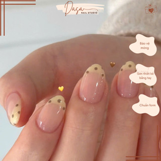  MÓNG TAY GIẢ form hàn quốc vuông ngắn thiết kế nail box đơn giản nhẹ nhàng TẶNG KEO DÁN MÓNG MT263 