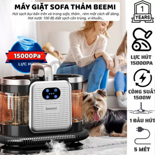Máy giặt cầm tay cao cấp Beemi diệt khuẩn hơi nóng dành cho ghế sofa, nệm thảm