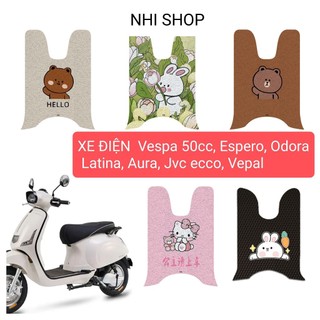 Thảm xe điện Vespa 50cc , Espero, Odora, Latina, Aura, Jvc ecco, Vepal, JSOL