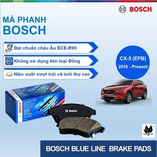 MÁ PHANH SAU BOSCH BLUE LINE: MAZDA CX5 ( CÓ EPB) ĐỜI XE 2016 ĐẾN NAY [LM]