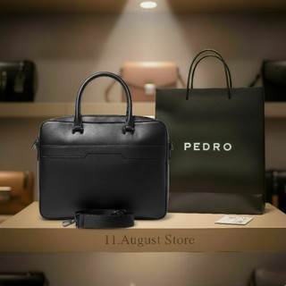 Cặp xách nam công sở Pedr đựng laptop đi làm văn phòng lịch lãm sang trọng kèm dây đeo chéo