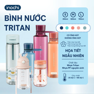 Bình nước nhựa Tritan 350/500/700ml cao cấp INOCHI nguyên sinh kháng khuẩn Ag+ dễ cầm nắm tiện dụng