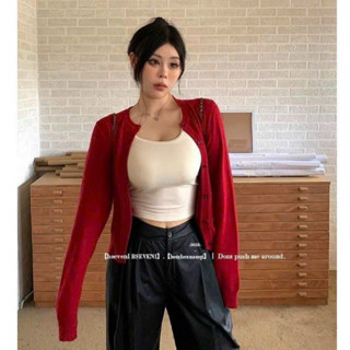 SẴN ĐEN [BIGSIZE L - 4XL] Áo Khoác Cardigan Bigsize Nữ Dệt Kim Cổ Tròn Phong Cách Hàn Quốc