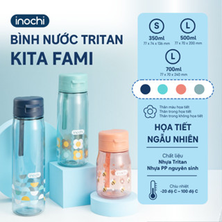 Bình Nước Kita Fami: Nhựa Tritan An Toàn, Chống Tràn, 3 Dung Tích (350/500/700ml)
