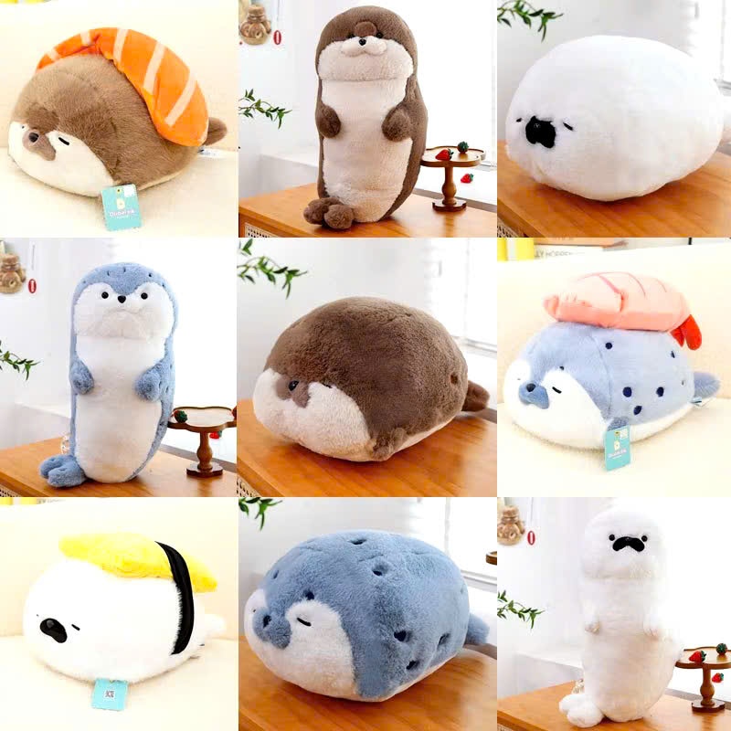 Gấu Bông Hải Cẩu Nhồi Bông Mềm - Quà Tặng Sinh Nhật Cho Bé Mềm Mịn, Đáng Yêu