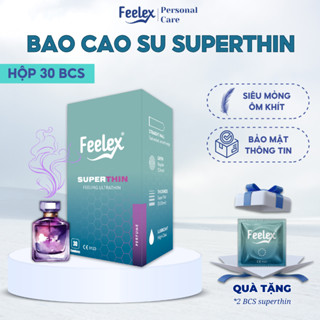  Bao cao su Feelex superthin siêu mỏng hộp 30 bcs 