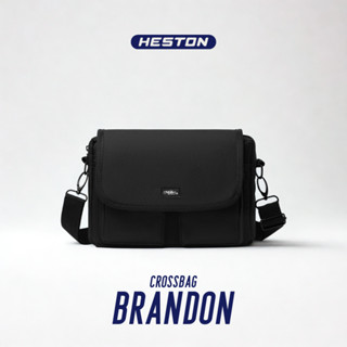 Túi Đeo Chéo BRANDON Nhiều Ngăn Canvas Trượt Nước Đựng Ipad Đi Học Đi Làm | HESTON