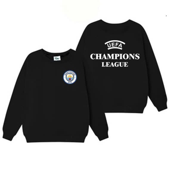 áo sweater Manchester City , áo in Logo Champions League - áo Manchester united in theo yêu cầu