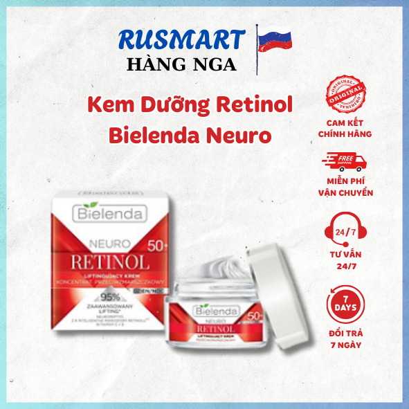 Kem chống lão hóa Retinol Bielenda Neuro Advanced Hydrating Moisturizer Day/Night 50+