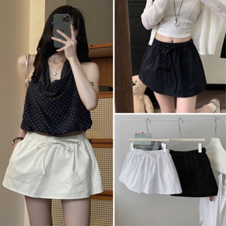 Chân Váy Denim Dáng Ngắn Chữ A Rút Dây Có Quần Trong, Labibi