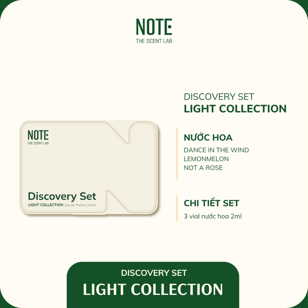 Discovery Set | NOTE - The Scent Lab | Light & Bold Collection | 3 x 2ml/set