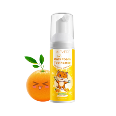 Kem đánh răng bọt cho bé Aliver Kid Foam Toothpaste - Vị cam ngọt, ngừa sâu răng, thơm mát cả ngày