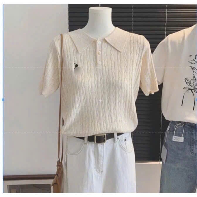 Áo Polo, Áo Cộc Tay Mongtoghi Phối Chất Len Vặn Thừng Thêu Ngựa Nổi Trước Ngực Cổ Bẻ Trẻ Trung Hàng Qccc Shopquacam | BigBuy360 - bigbuy360.vn