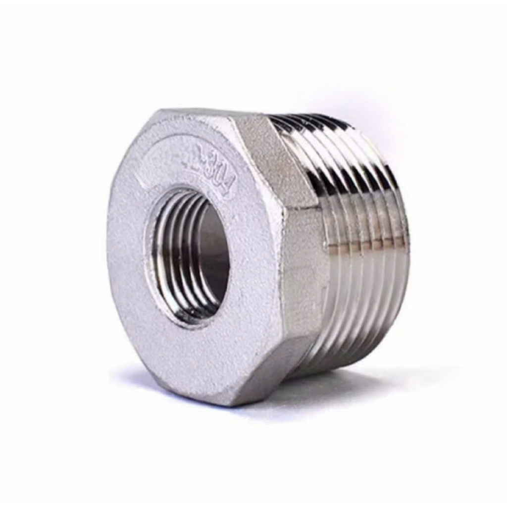 cà rá inox 304, lơ thu inox 304, nối chuyển ren ngoài ren trong inox 304