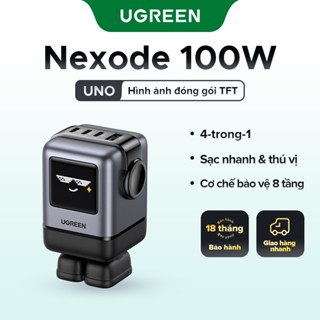 Bộ sạc UGREEN Uno GaN 100W, loại C, PD, USB, 4 cổng, Robot nhỏ, sạc nhanh cho iPhone 16 15 pro max SAMSUNG S24 Ultra