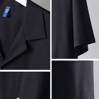 Áo sơ mi tay ngắn cổ vest nam nữ form rộng sơ mi tay lỡ, chất vải lụa mịn chống nhăn