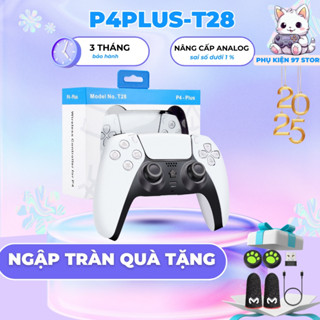 💛 Giá Sốc 💛Tay cầm chơi game P4 Plus, Tay cầm chơi game fifa online 4 không dây và có dây, tương thích pc, laptop