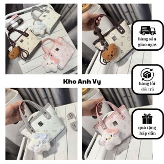 ✅SALE LỚN -❤️Túi xách nữ đeo chéo cầm tay đẹp tặng kèm móc gấu siêu xinh đi chơi thời trang hàn quốc dễ thương