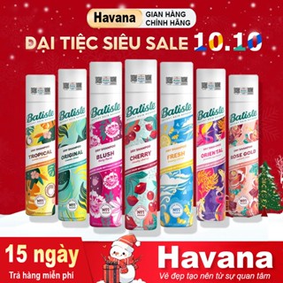 Dầu Gội Khô Batiste Dry Shampoo Hết Ngứa Hết Bết Dính Tóc Bồng Bềnh Tức Thì 200ml 