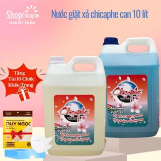 Nước Giặt xả  ChiCaphe 10l lưu hương mới, không cần xả vải, giúp quần áo sạch, thơm, mềm mại