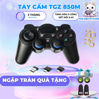 💛 Giá Sốc 💛Tay cầm chơi game không dây TGZ-850M 2.4G cho PC Laptop, PS3, Điện Thoại, TV Android Box Full skill Fo4, Pes