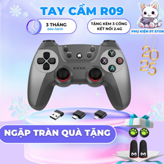 💛 Giá Sốc 💛Tay Cầm Chơi Game Không Dây R029 | Wireless 2.4 Ghz, OTG USB Type-C | GamePad Chơi Game Điện Thoại, PC, XBOX