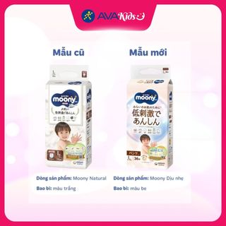 Tã quần Moony Dịu nhẹ size L 36 miếng (9 - 14 kg) - Giao bao bì ngẫu nhiên
