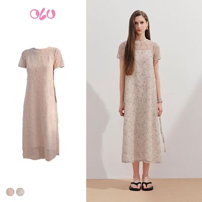 Đầm OLV suông lưới ren kèm đầm 2 dây Coco thanh lịch phù hợp đi chơi đi làm