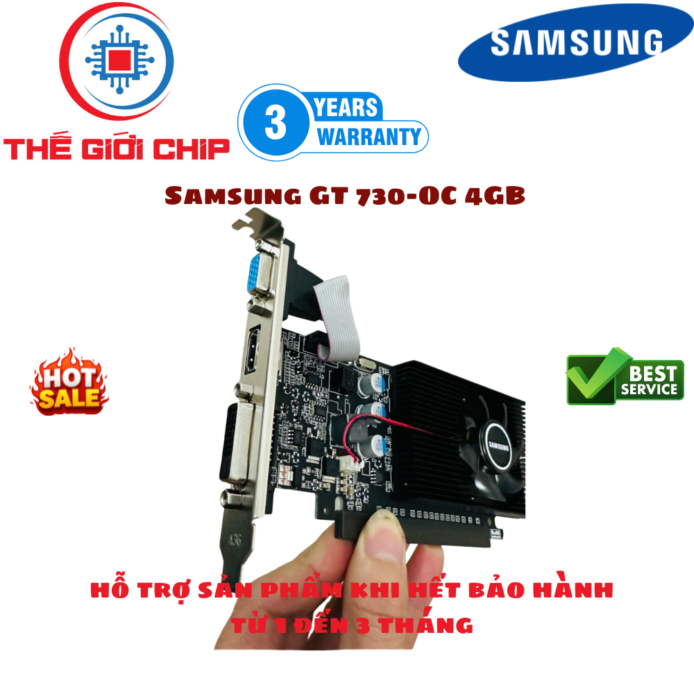 Card màn hình (VGA) Samsung GT 730-OC 4GB (có pass gắn máy mini nhỏ)