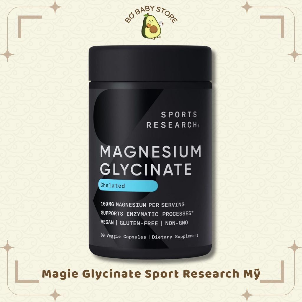 Magie Glycinate Chelated Sports Research Mỹ 90 viên (BAY AIR - ĐỦ BILL)