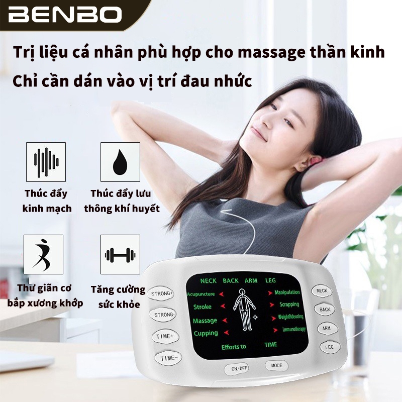 Máy massage xoa bóp xung điện, Máy châm cứu chuyên dụng salon làm đẹp giảm đau mệt mỏi