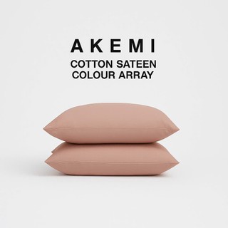 Combo 2 Vỏ Gối Nằm Akemi Cotton Select Colour Array size 51 x 76cm 100% Cotton Sateen