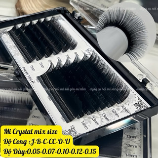  Mi mix  8-15  độ cong J,B,C,CC D L _ Dụng cụ nối mi _ Phụ liệu nối mi Mi Tâm 