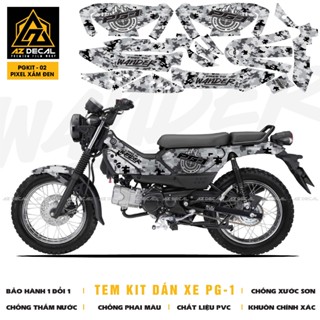  Tem KIT Xe Yamaha PG-1 Mẫu Pixel Camo Digital | PGKIT-02 | Decal Dán Xe Máy Trang Trí Đẹp Độc Chống Nước Bền Màu 