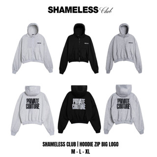  Shameless Club | Áo Hoodie Zip Big Logo Nỉ 2 Da Cao Cấp 330Gsm Không Đổ Lông Form Boxy Họa Tiết Thêu Nổi HDZ.001 Unisex 