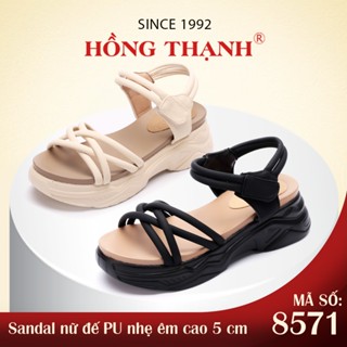  Giày Sandal Nữ HỒNG THẠNH Năng Động Đế PU Cao 5 Phân Nhẹ Êm Thoải Mái Trendy - 8571 