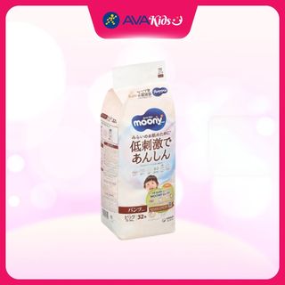 Tã quần Moony Dịu nhẹ size XL 32 miếng (12 - 22 kg) - Giao bao bì ngẫu nhiên