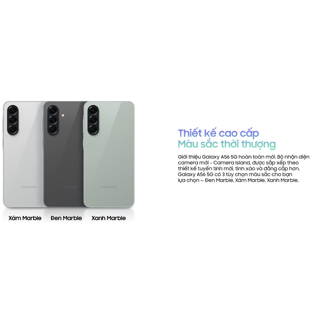 Điện thoại Samsung Galaxy A56 5G 8GB | 128GB - Màn hình 6.7", Camera 50MP, 5000mAh - Hàng Chính Hãng | BigBuy360 - bigbuy360.vn