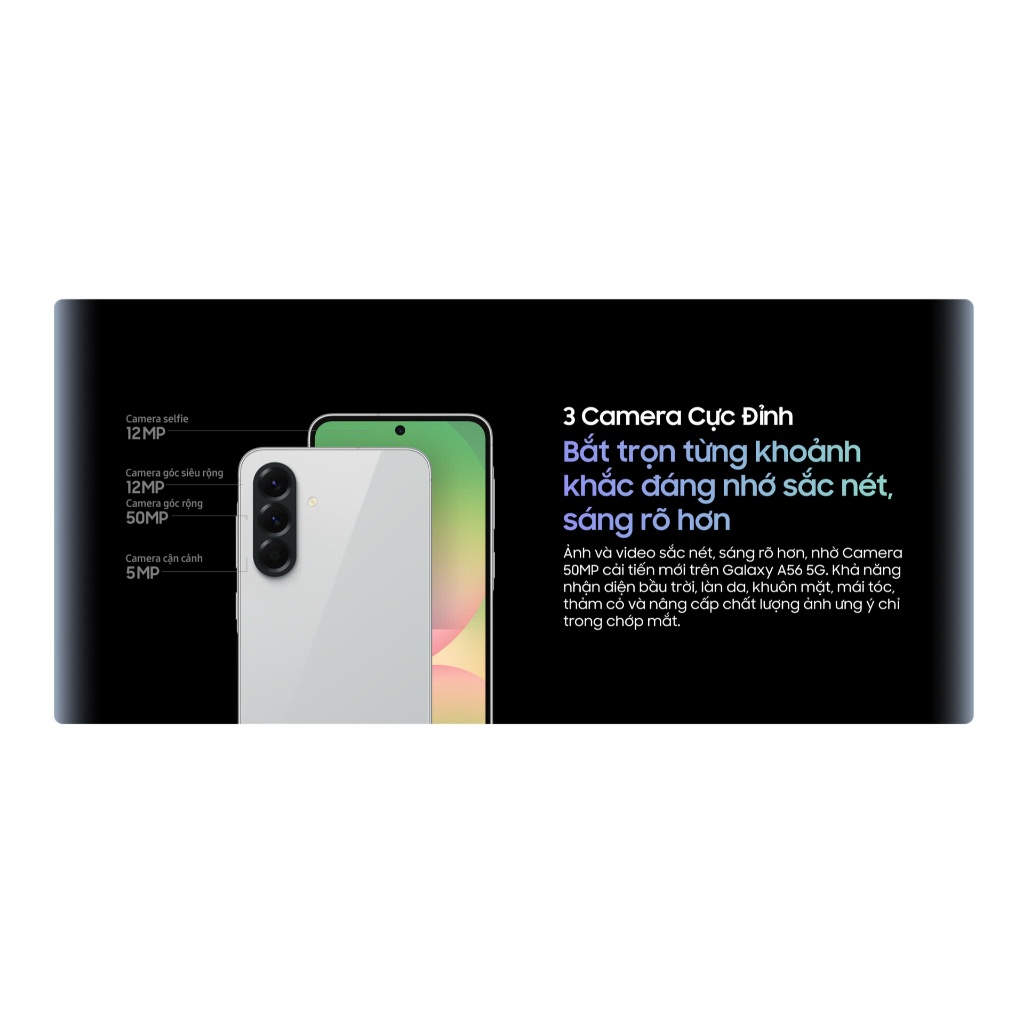 Điện thoại Samsung Galaxy A56 5G 8GB | 128GB - Màn hình 6.7", Camera 50MP, 5000mAh - Hàng Chính Hãng | BigBuy360 - bigbuy360.vn