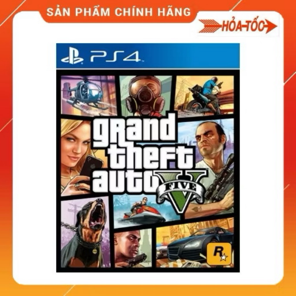 Đĩa game Ps4 Grand Theft Auto 5 (GTA 5) - Playstation 4 GTA V