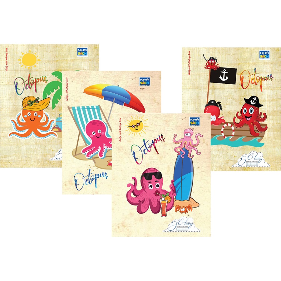 (Mua 10 Cuốn Tặng 3 Cuốn) Tập Vở Học Sinh Octopus 96 Trang (4 ôly)