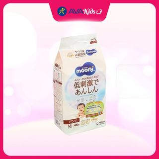Tã quần Moony Dịu nhẹ size M 46 miếng (5 - 10 kg) - Giao bao bì ngẫu nhiên