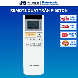 Remote Điều khiển từ xa Quạt trần Panasonic F-60TDN chính hãng, Sản xuất tại TQ